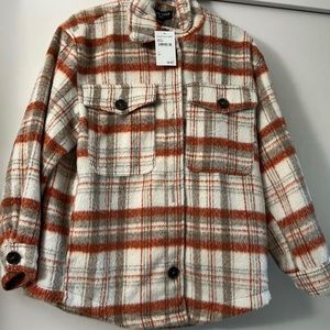 LOVE TREE Plaid Shacket